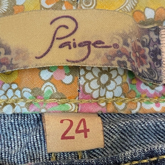 Paige Jimmy Jimmy low rise Skinny Medium/dark Wash Jeans Women’s Denim Size 24 - Picture 6 of 15